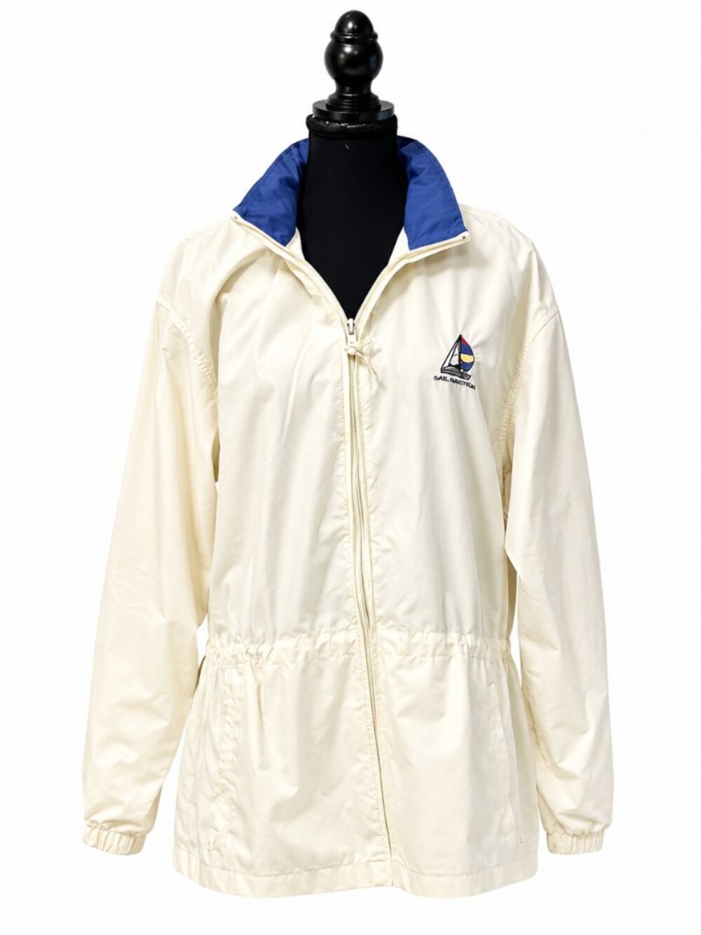 Northern Reflections Sailboat Print White Wind Breaker - M